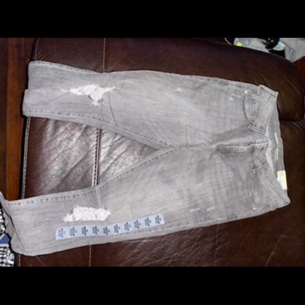 Gray old navy ripped jeans